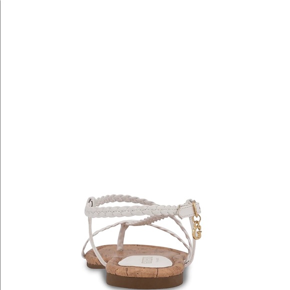 NIB WHITE GUESS SANDALS - Picture 2 of 6